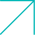 aqua arrow pointing up and right